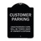Signmission Designer Series-Unauthorized Cars Will Be Towed Away At Owners Expense, 18" L, 24" H, BS-1824-9747 A-DES-BS-1824-9747 - alternate 1